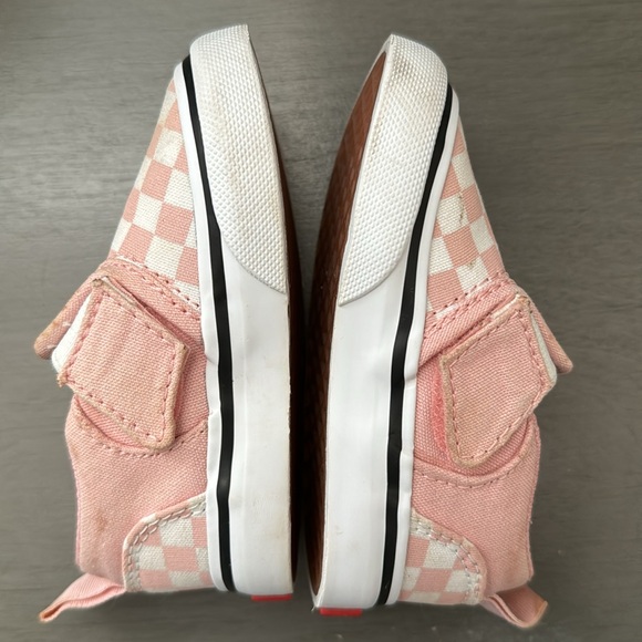 VANS Slip On Infant Baby Toddler Pink Checkered - Size 4 - Picture 6 of 7